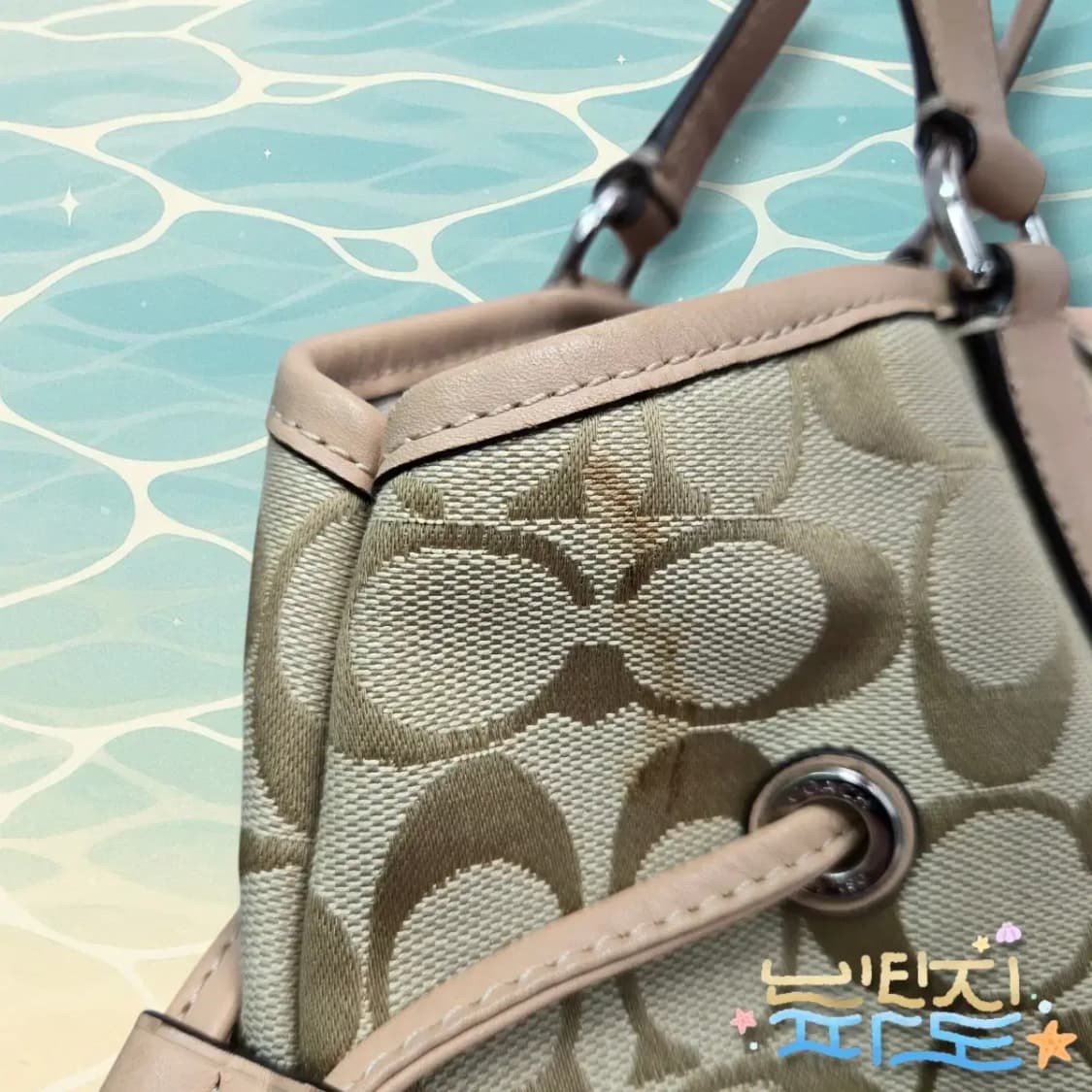 COACH 코치 시그니처 자가드 숄더백 상품이미지5