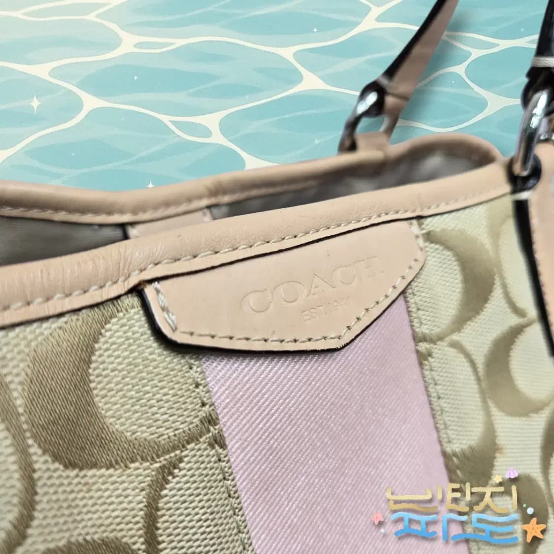 COACH 코치 시그니처 자가드 숄더백 상품이미지7