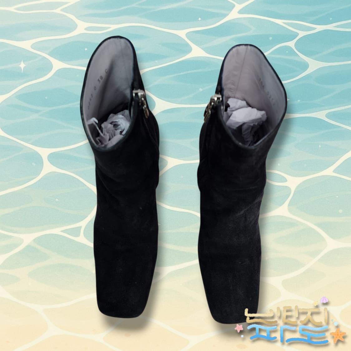 38C GUCCI 구찌 새틴앤 레더 스웨이드 앵클부츠 상품이미지2