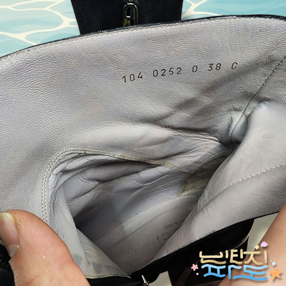 38C GUCCI 구찌 새틴앤 레더 스웨이드 앵클부츠 상품이미지9