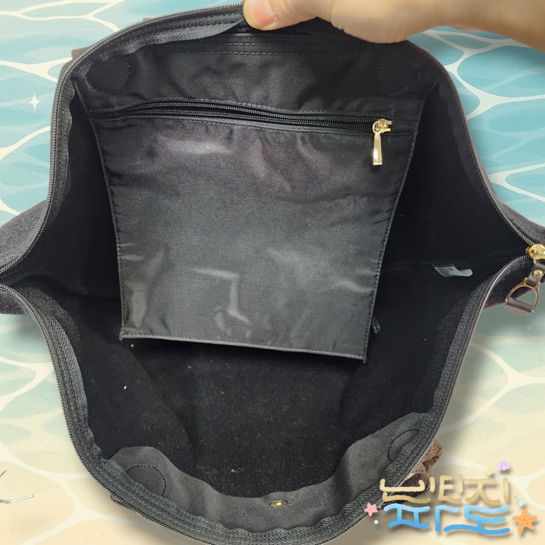 롱샴 르플리아쥬 울 멀티스트라이프 레더 상품이미지10