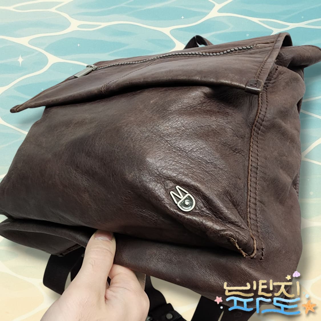 만다리나덕 졸리 풀그레인 가죽 백팩 상품이미지2