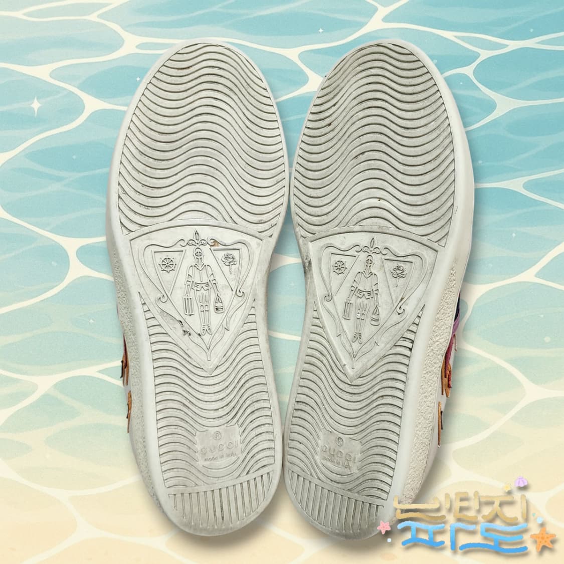 [7] 감정서O GUCCI 구찌 에이스 플레임 불꽃 스니커즈 상품이미지10