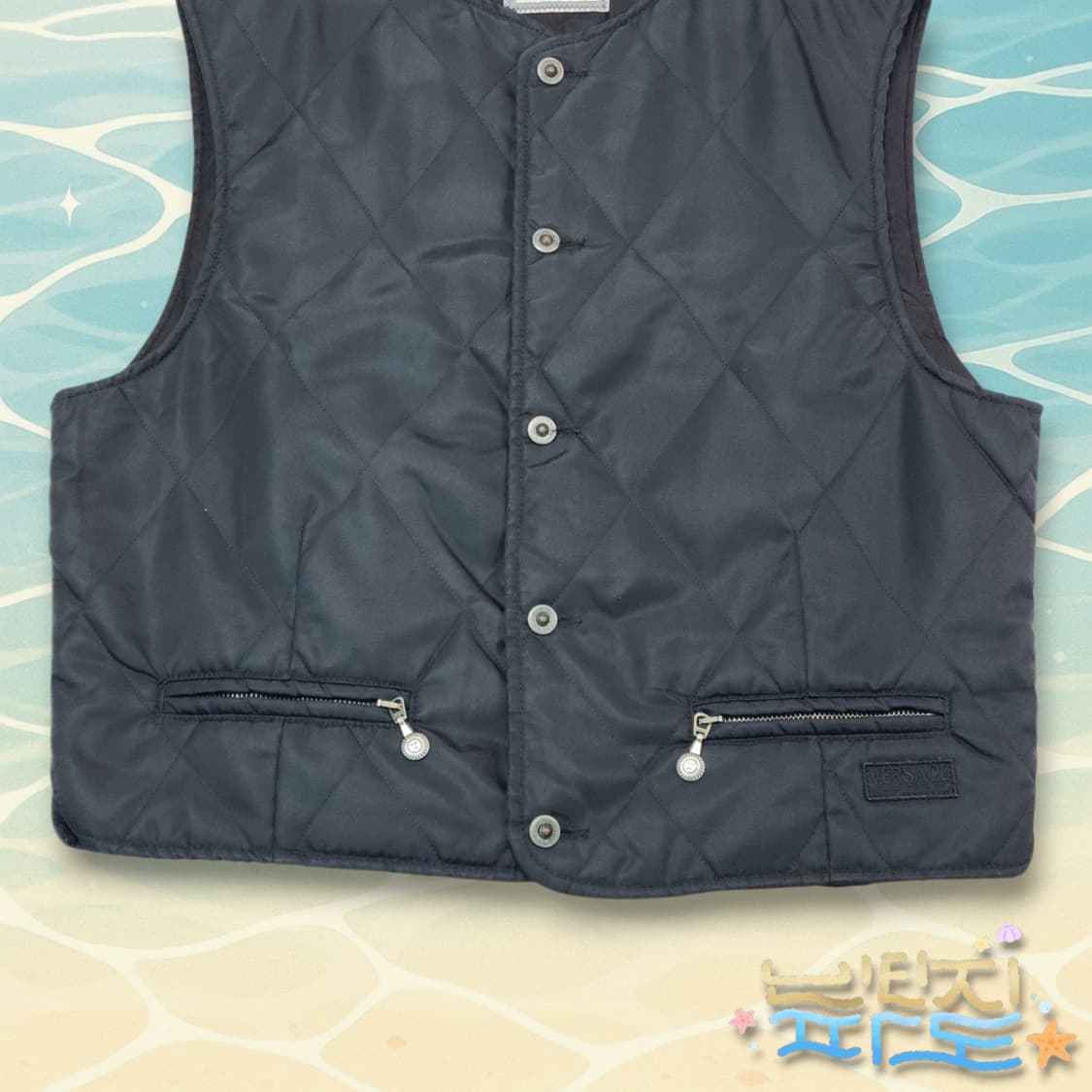 50 90S VERSACE 베르사체 스포츠 퀼팅 베스트 상품이미지3