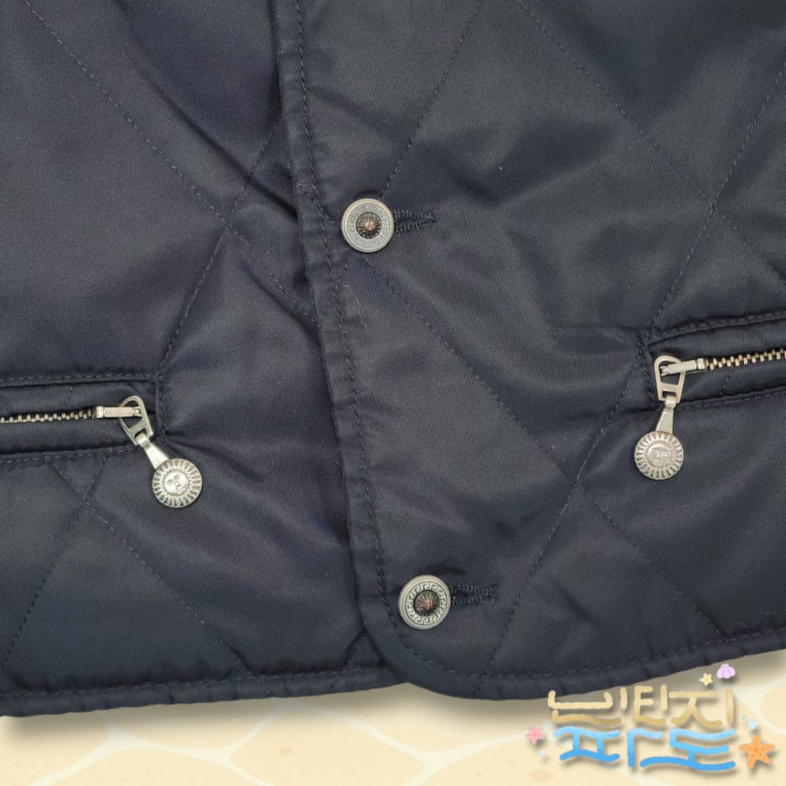 50 90S VERSACE 베르사체 스포츠 퀼팅 베스트 상품이미지5