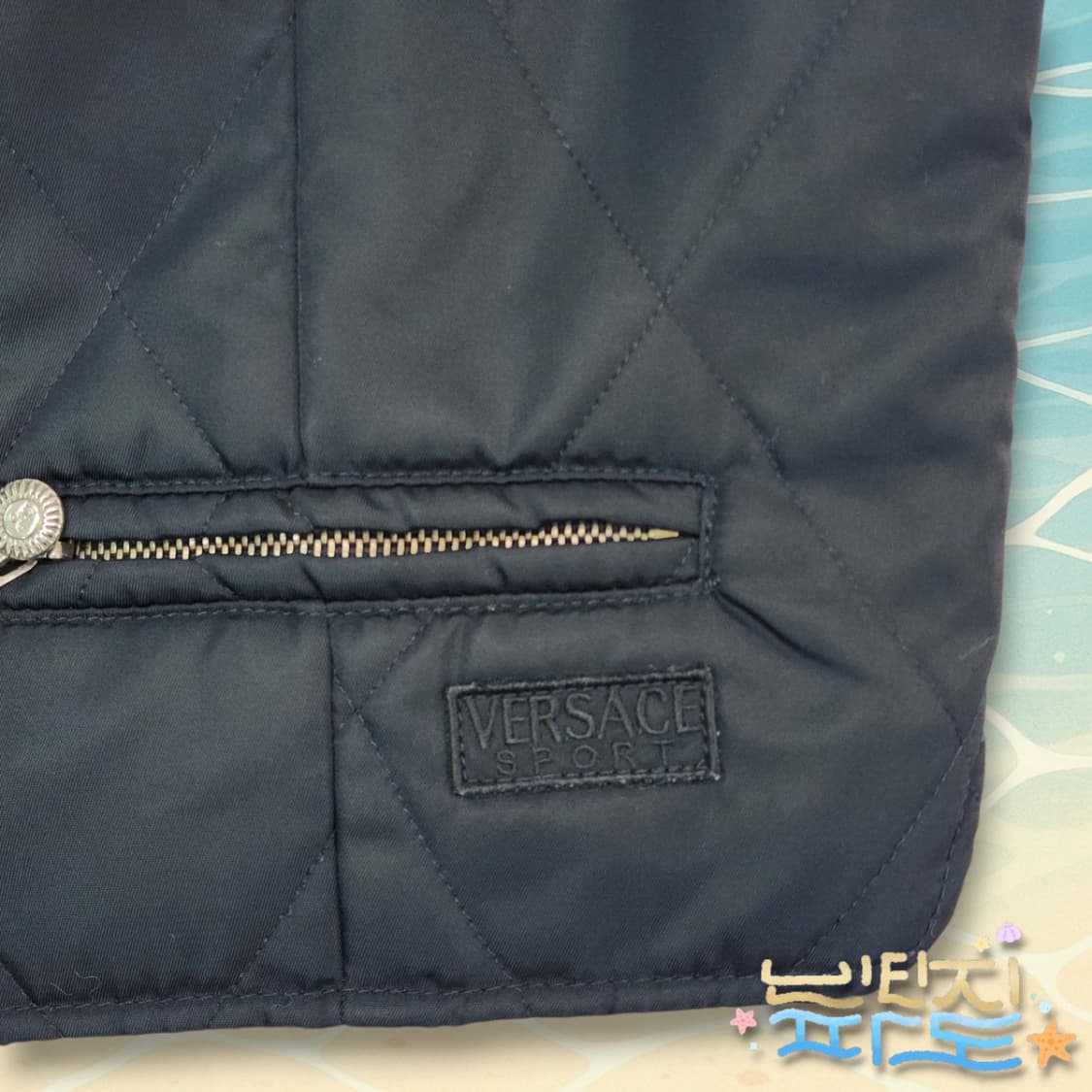50 90S VERSACE 베르사체 스포츠 퀼팅 베스트 상품이미지9