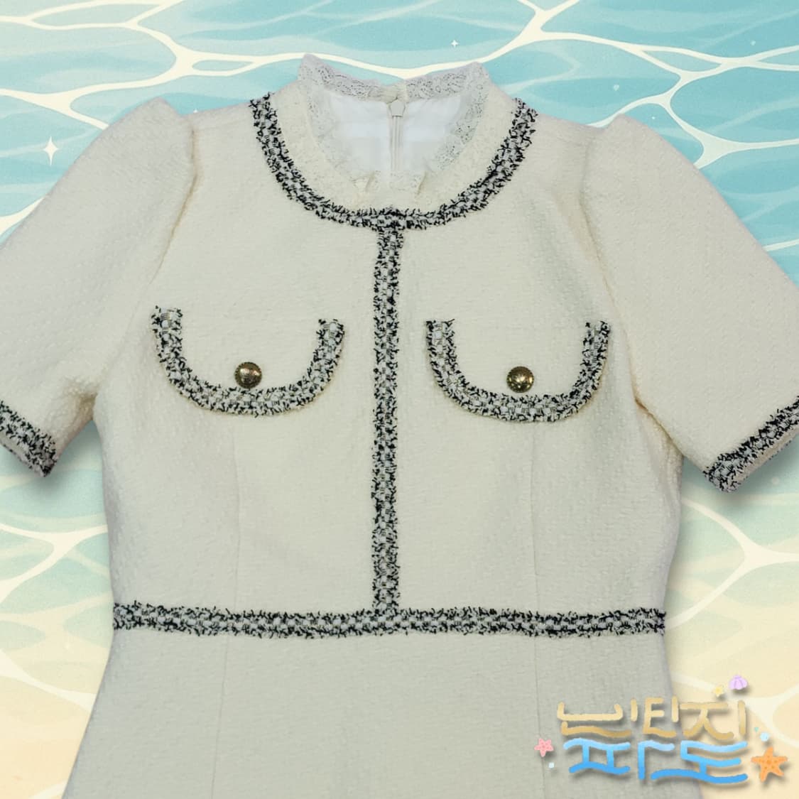 36 sandro 산드로 미니 트위드 원피스 상품이미지2