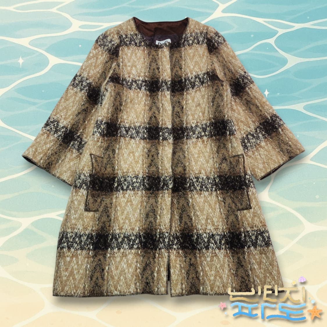 48 D&G 돌체앤가바나 울앙고라 트위드 코트 상품이미지1