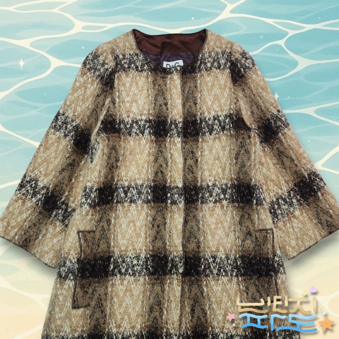 48 D&G 돌체앤가바나 울앙고라 트위드 코트 상품이미지2