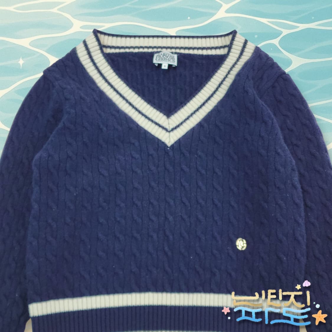 S 마리떼 프랑소와 저버 브이넥 케이블니트 상품이미지2