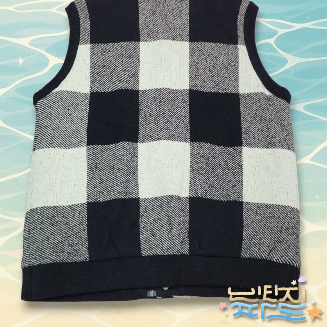 100 WAAC 왁 골프 울 니트 집업조끼 상품이미지7