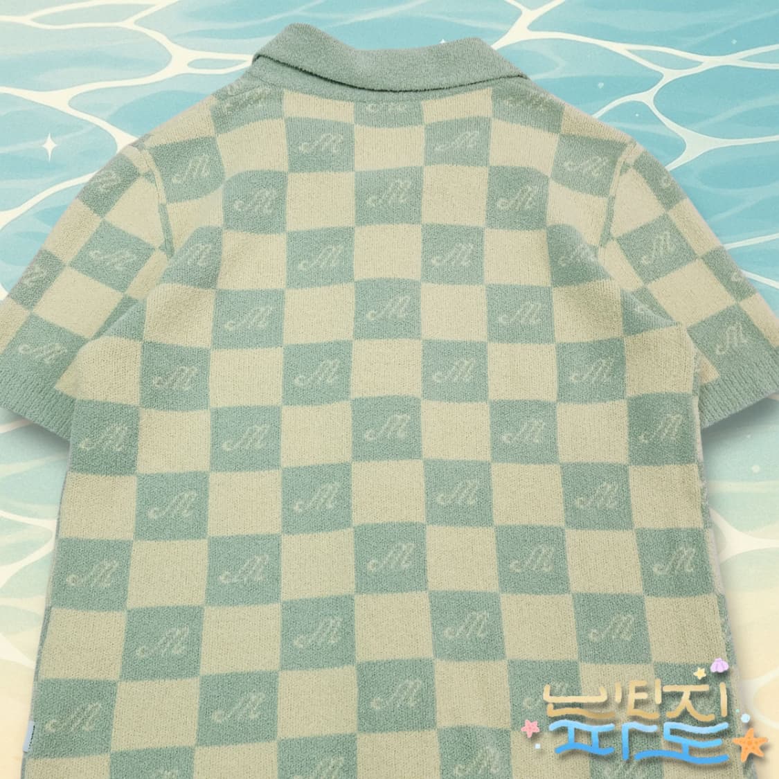 M 마리떼 프랑소와 저버 부클 체크 반팔 가디건 상품이미지6