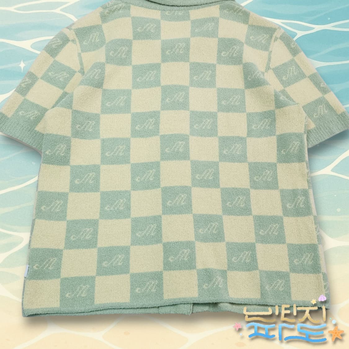 M 마리떼 프랑소와 저버 부클 체크 반팔 가디건 상품이미지7