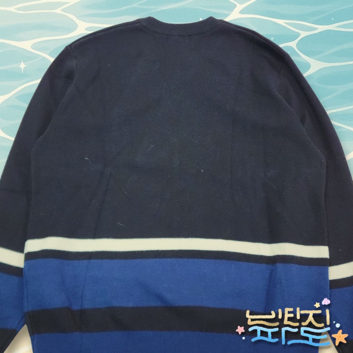 100 새제품 앤드지 배색 니트 상품이미지5