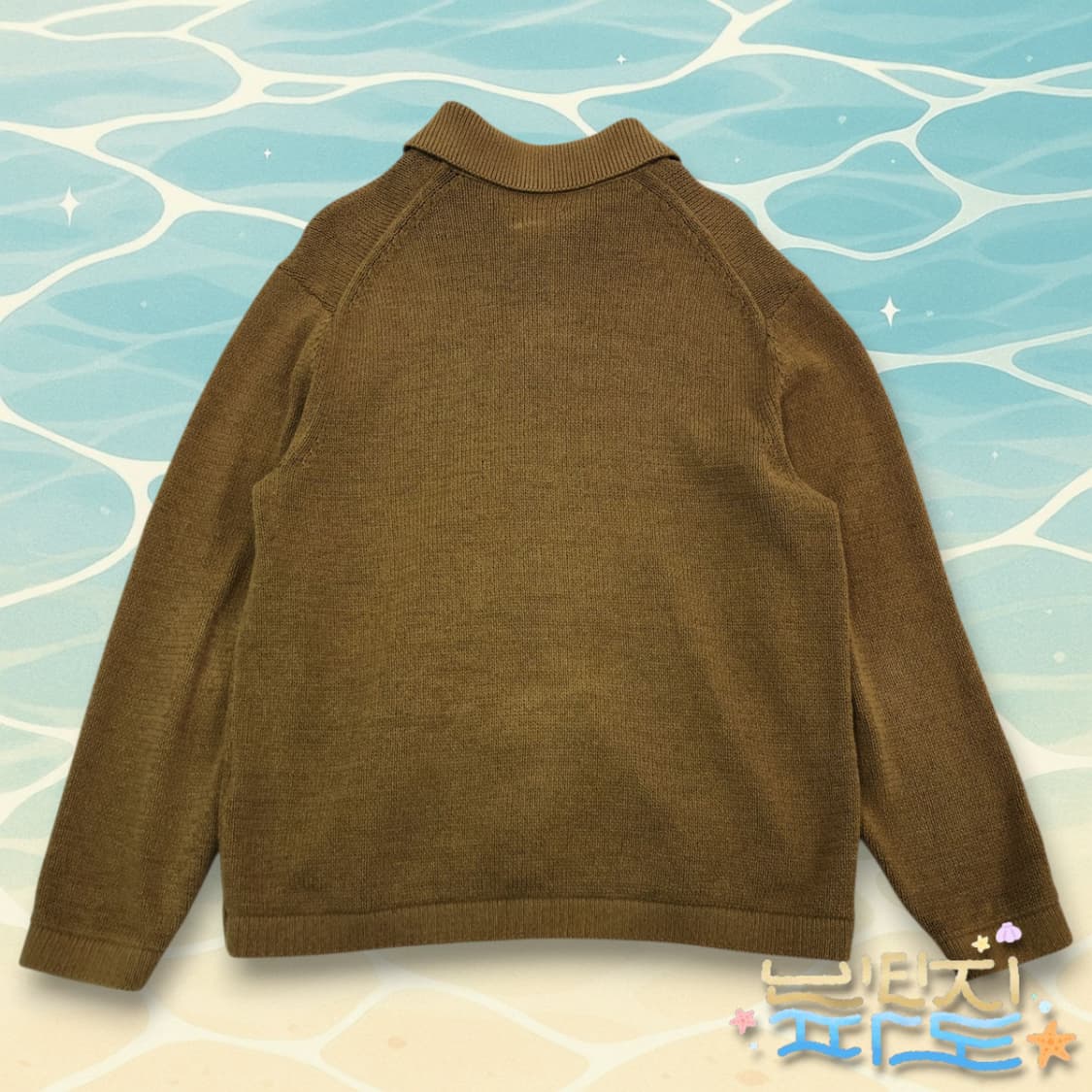 M 코스 릴렉스드핏 코튼 카라 니트 가디건 상품이미지6