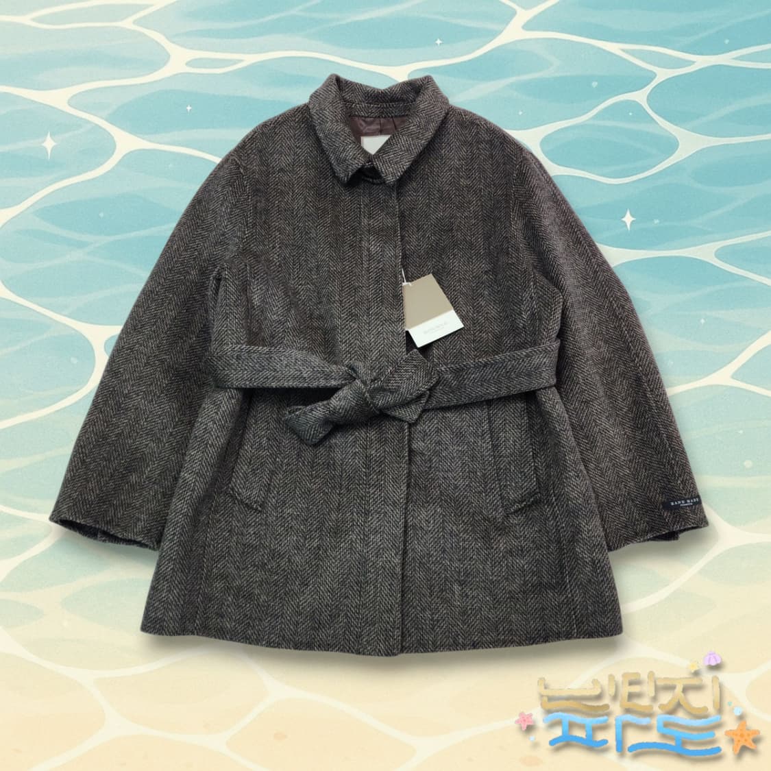 F 새제품 슬로우무드 울알파카 코트 상품이미지1