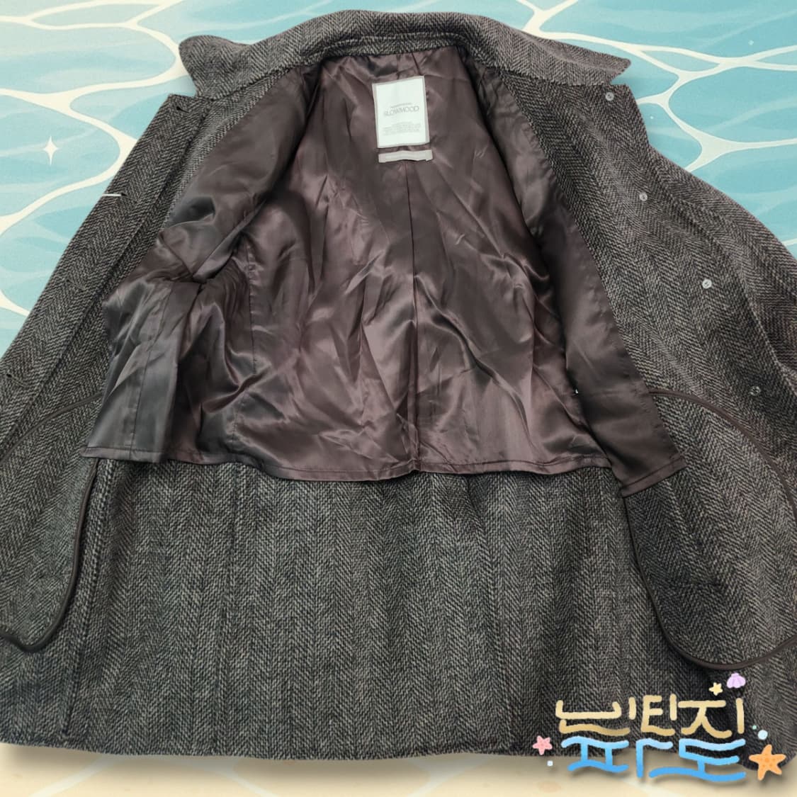 F 새제품 슬로우무드 울알파카 코트 상품이미지10