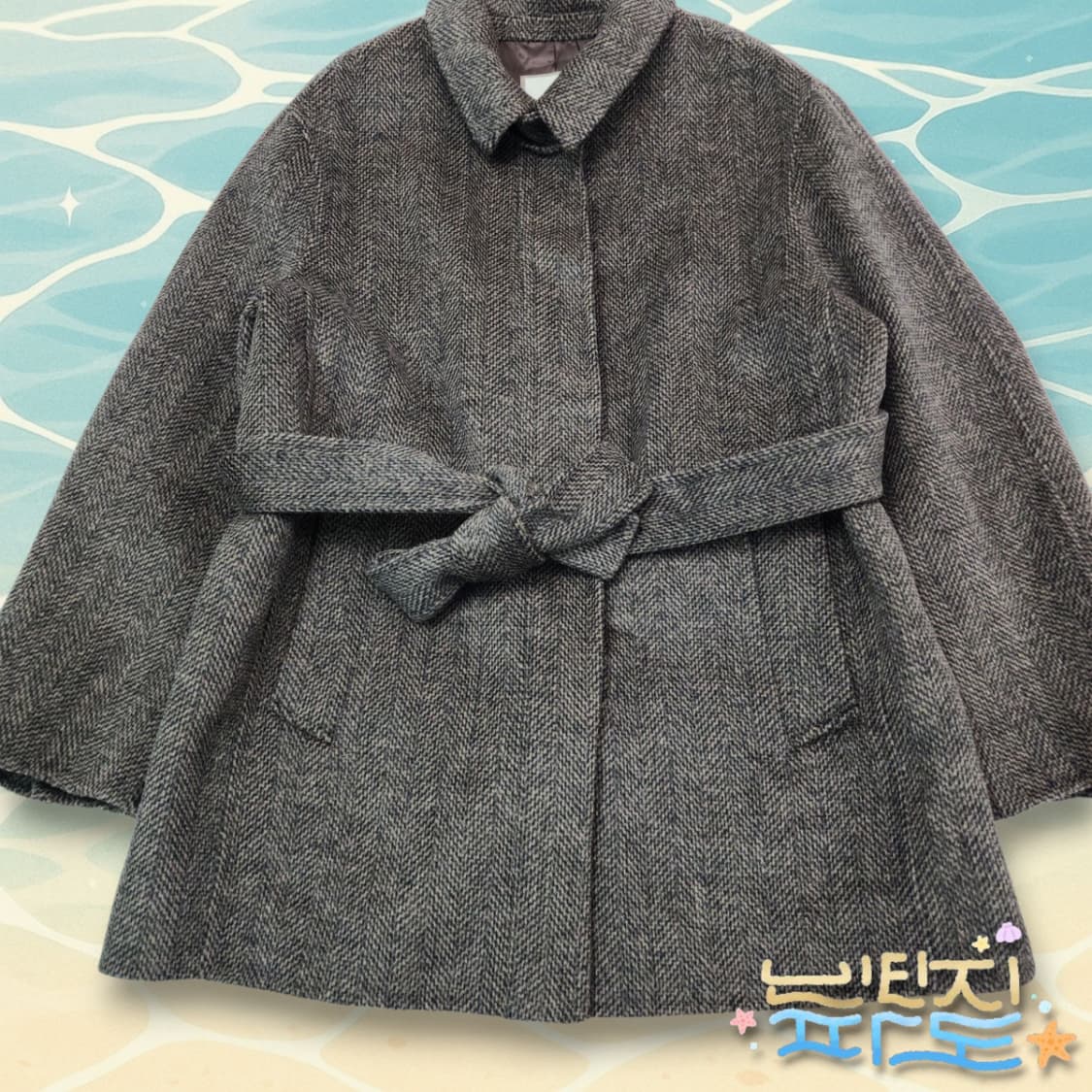 F 새제품 슬로우무드 울알파카 코트 상품이미지3