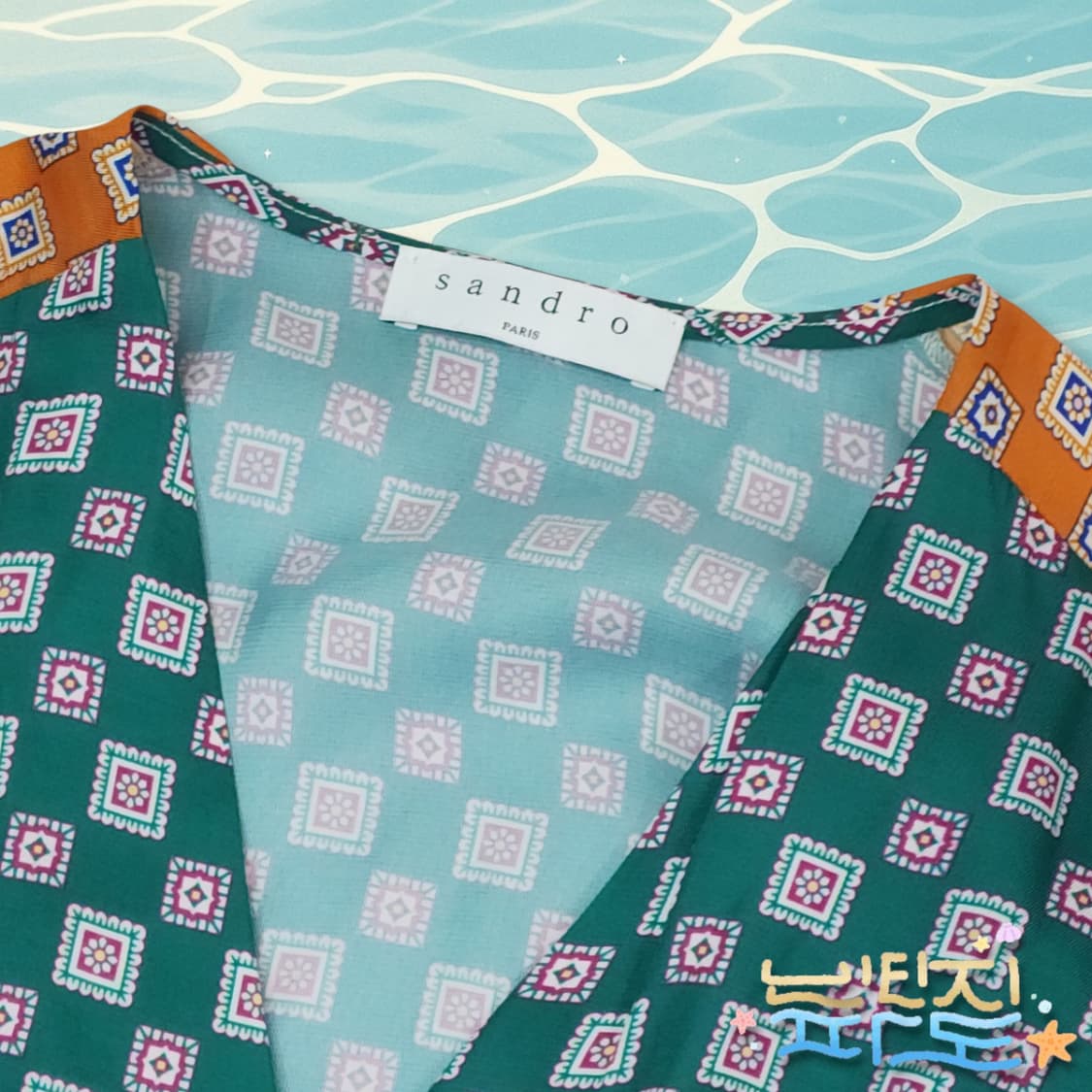 1 SANDRO 산드로 실크 맥시 롱원피스 상품이미지4