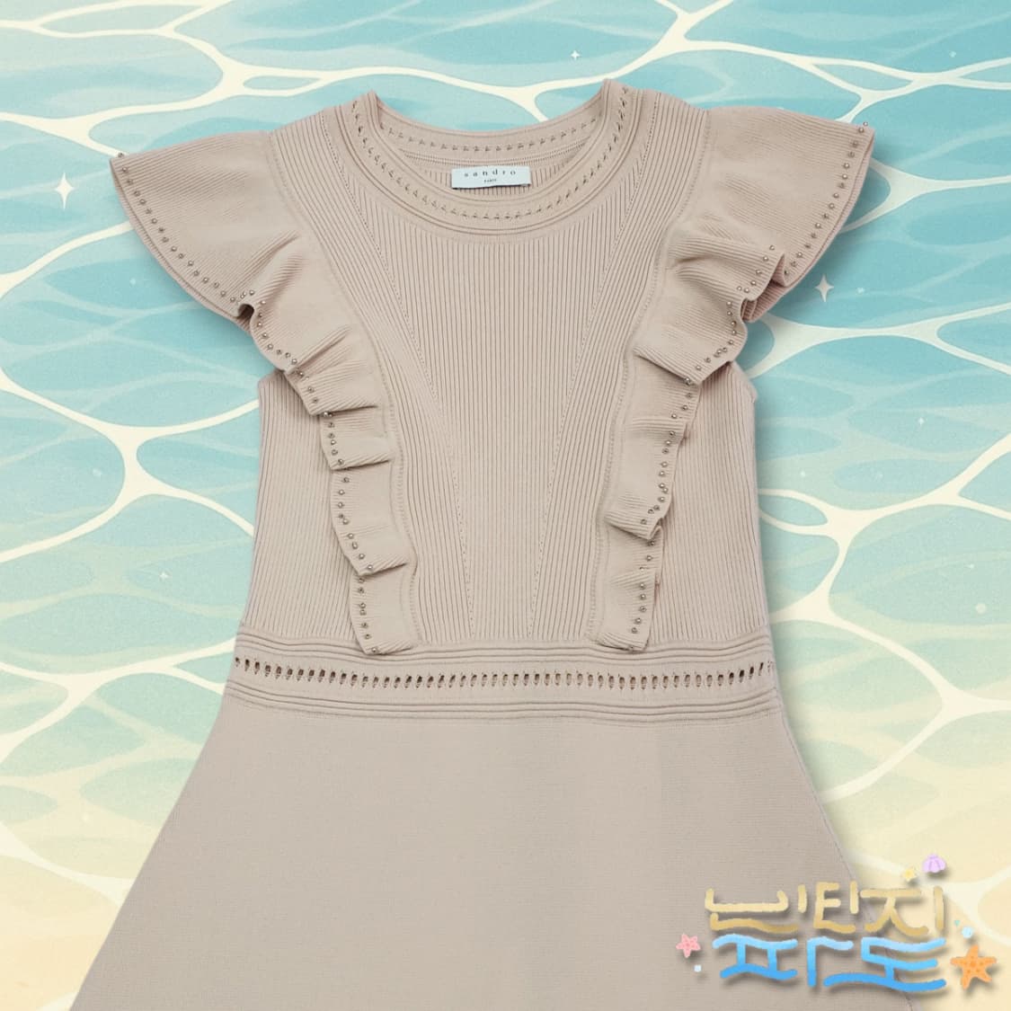 36 SANDRO 산드로 ILLA 스터드 니트 원피스 상품이미지2