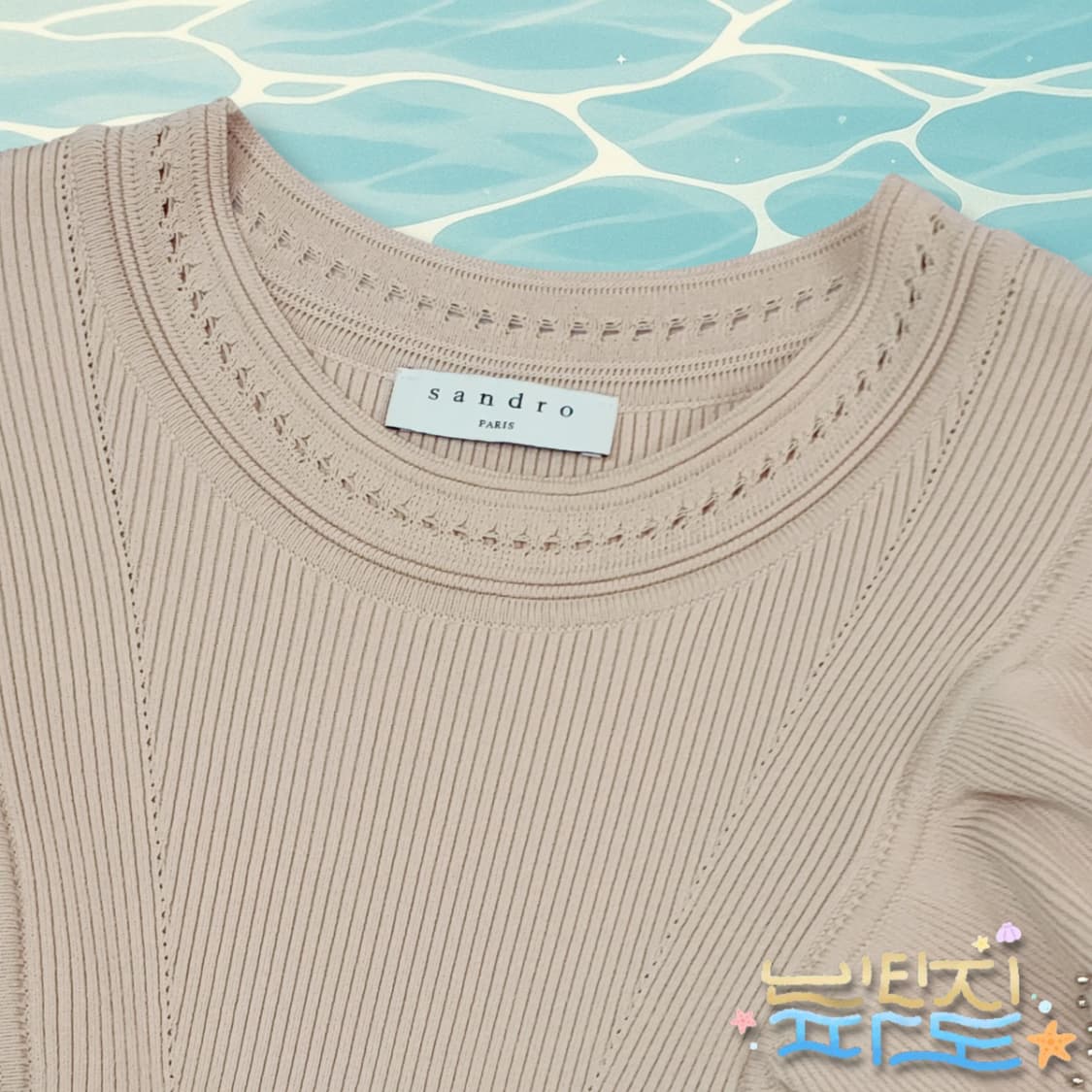 36 SANDRO 산드로 ILLA 스터드 니트 원피스 상품이미지4