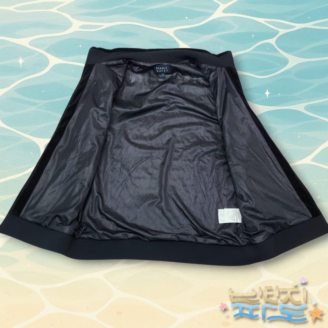 2 파리게이츠 벨벳 로고패턴 집업 조끼 상품이미지8