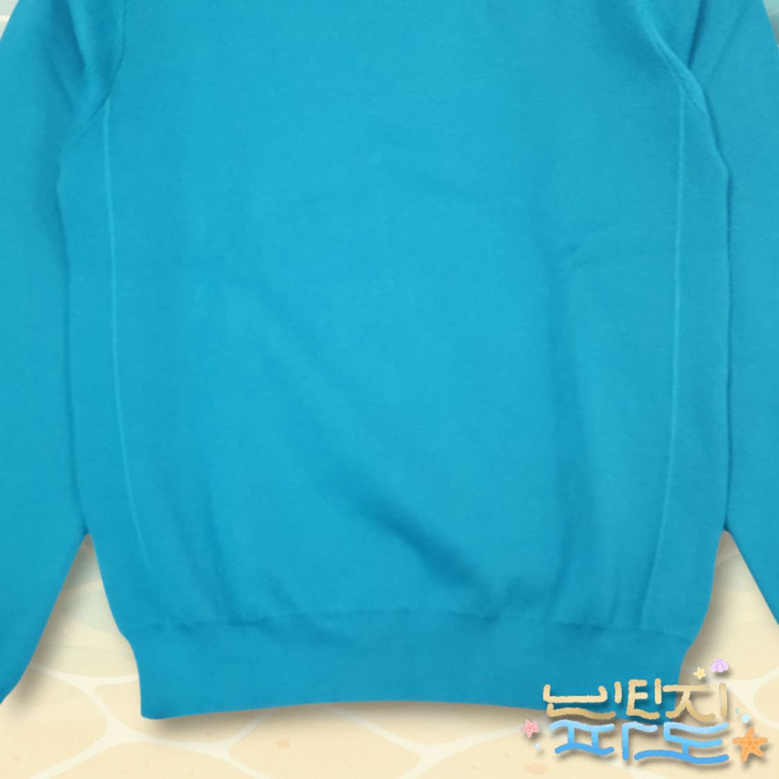 95 새제품 앤드지 터키색 라운드 니트 상품이미지3