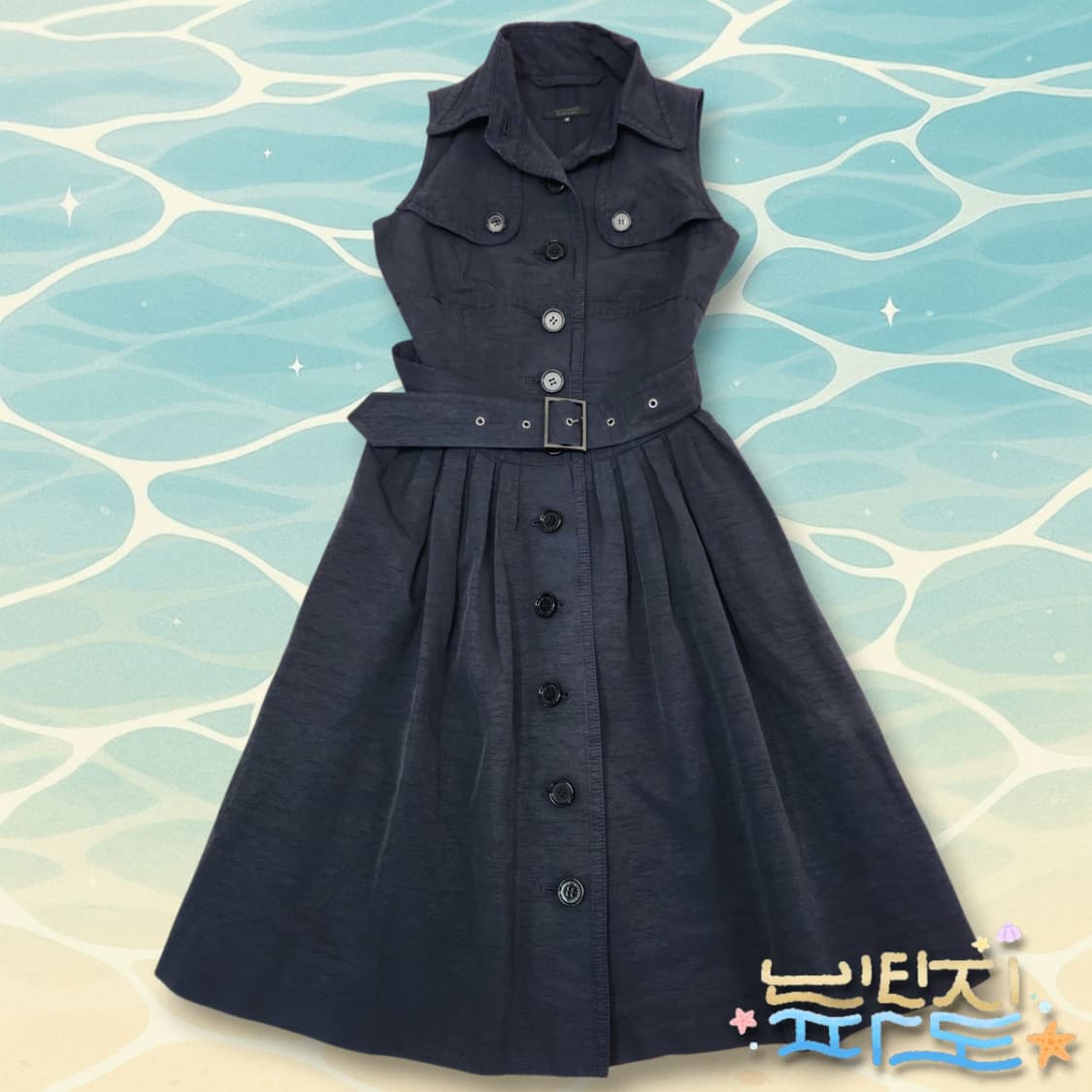 38 버버리 블랙라벨 민소매 트렌치 원피스 상품이미지1