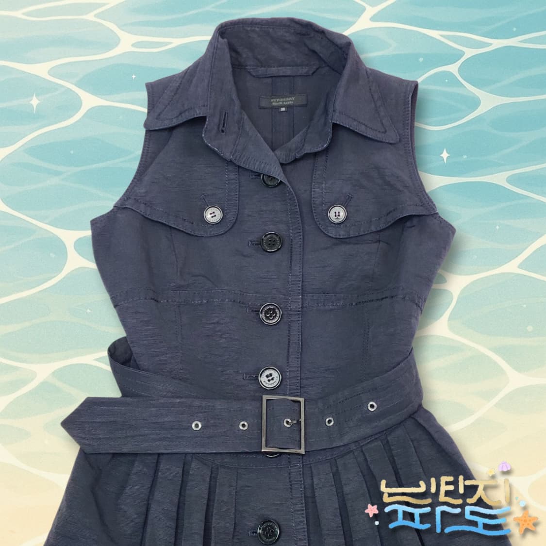 38 버버리 블랙라벨 민소매 트렌치 원피스 상품이미지2