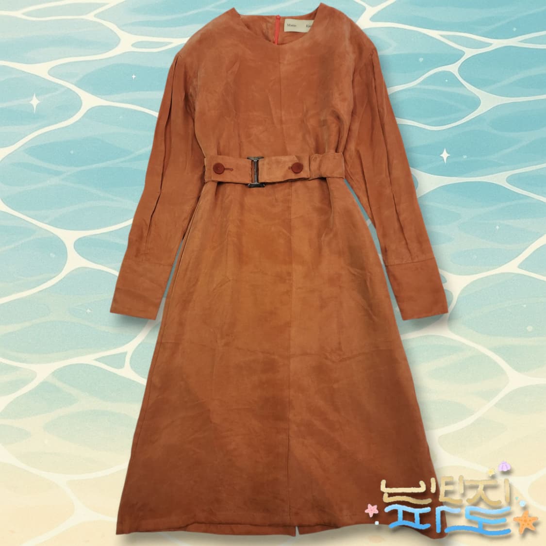 90 마땡킴 스퀘어드 벨트 드레스 원피스 상품이미지1