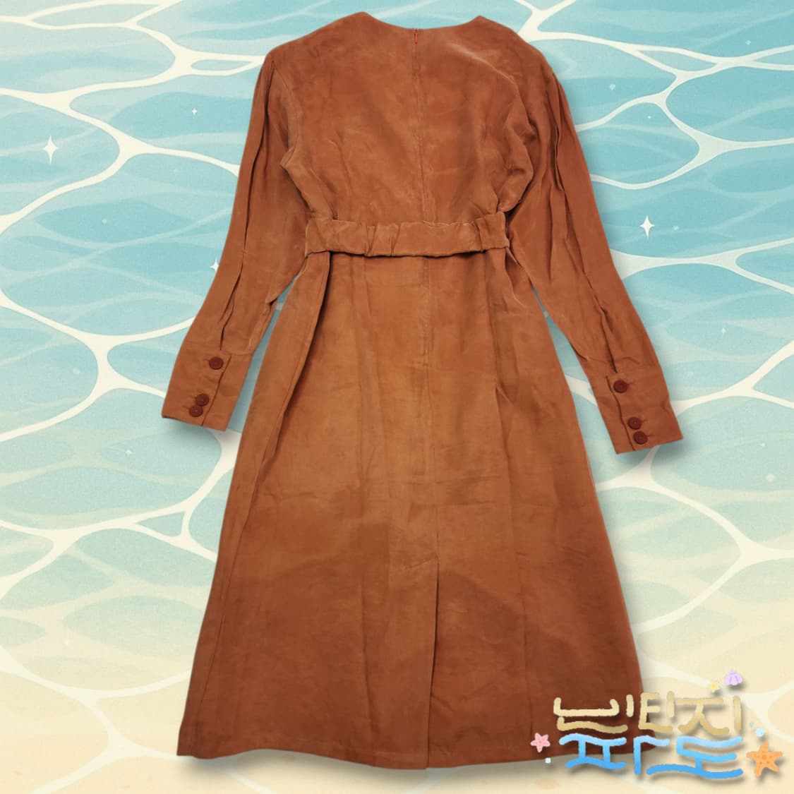 90 마땡킴 스퀘어드 벨트 드레스 원피스 상품이미지7