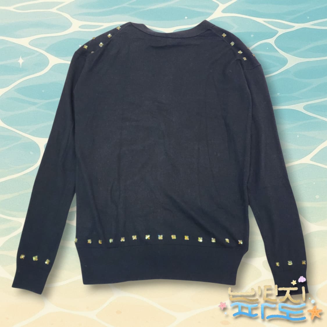 S 쥬시꾸뛰르 큐빅 패턴 가디건 상품이미지6