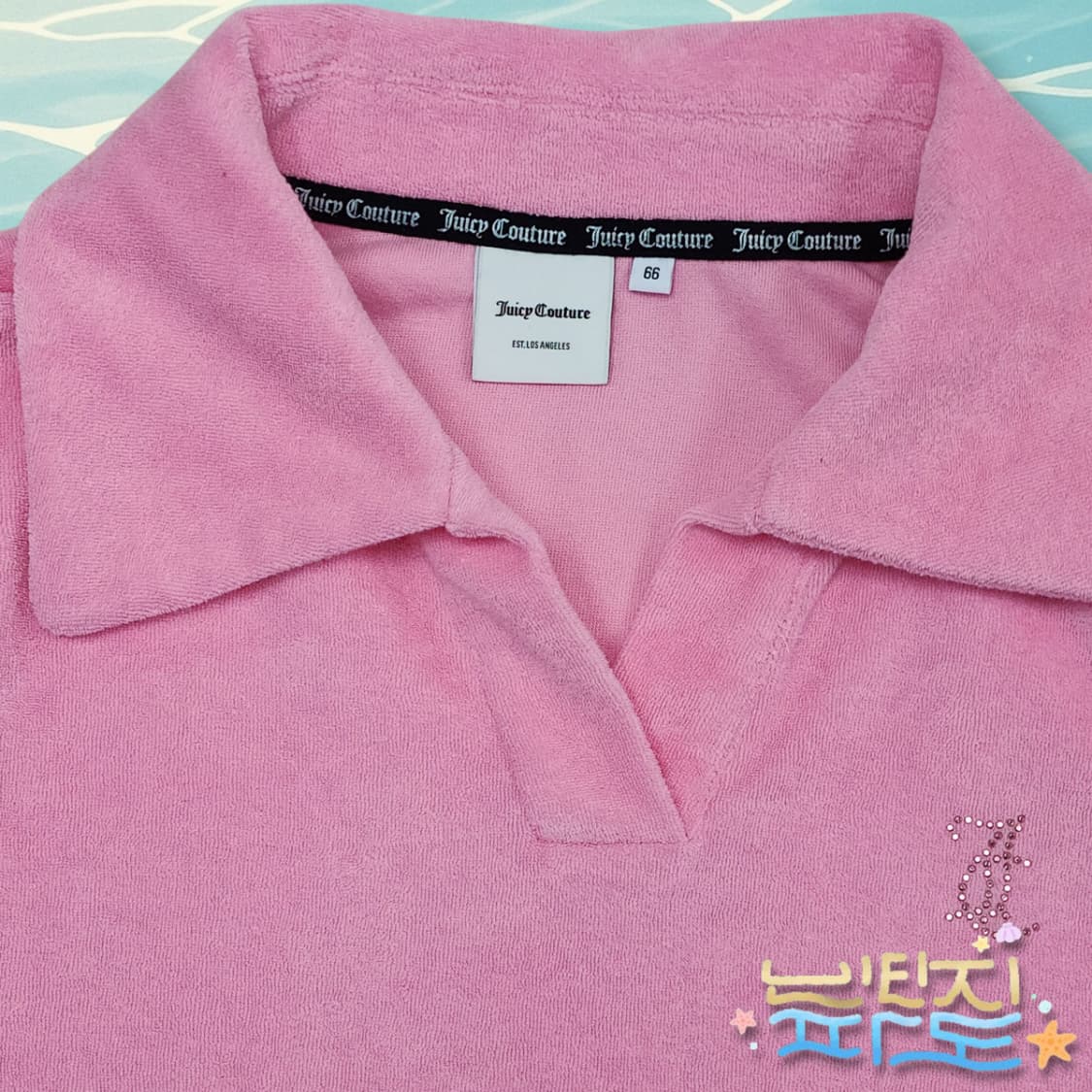 66 쥬시꾸뛰르 테리 반팔 반바지셋업 상품이미지3