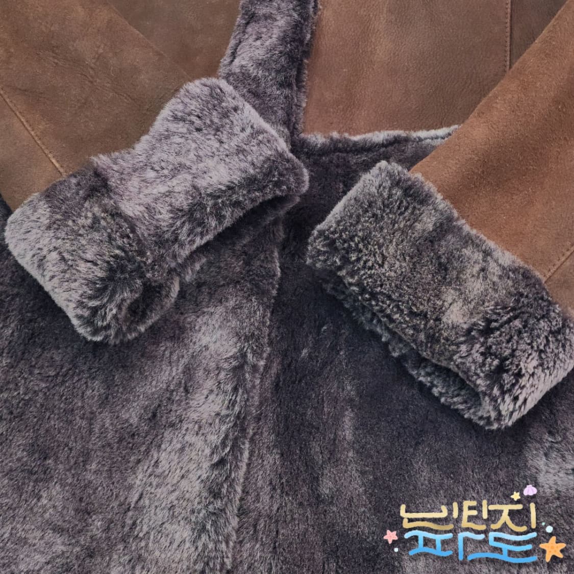 55 ROBO 로보 양가죽 무스탕 후드 코트 상품이미지4