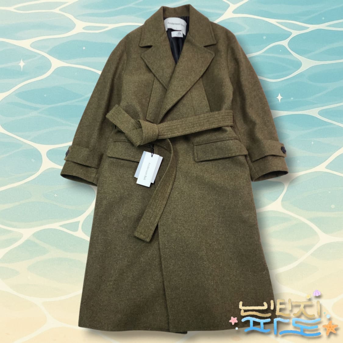 S 새제품 앤더슨벨 마티아 밀리터리 로브 코트 상품이미지1
