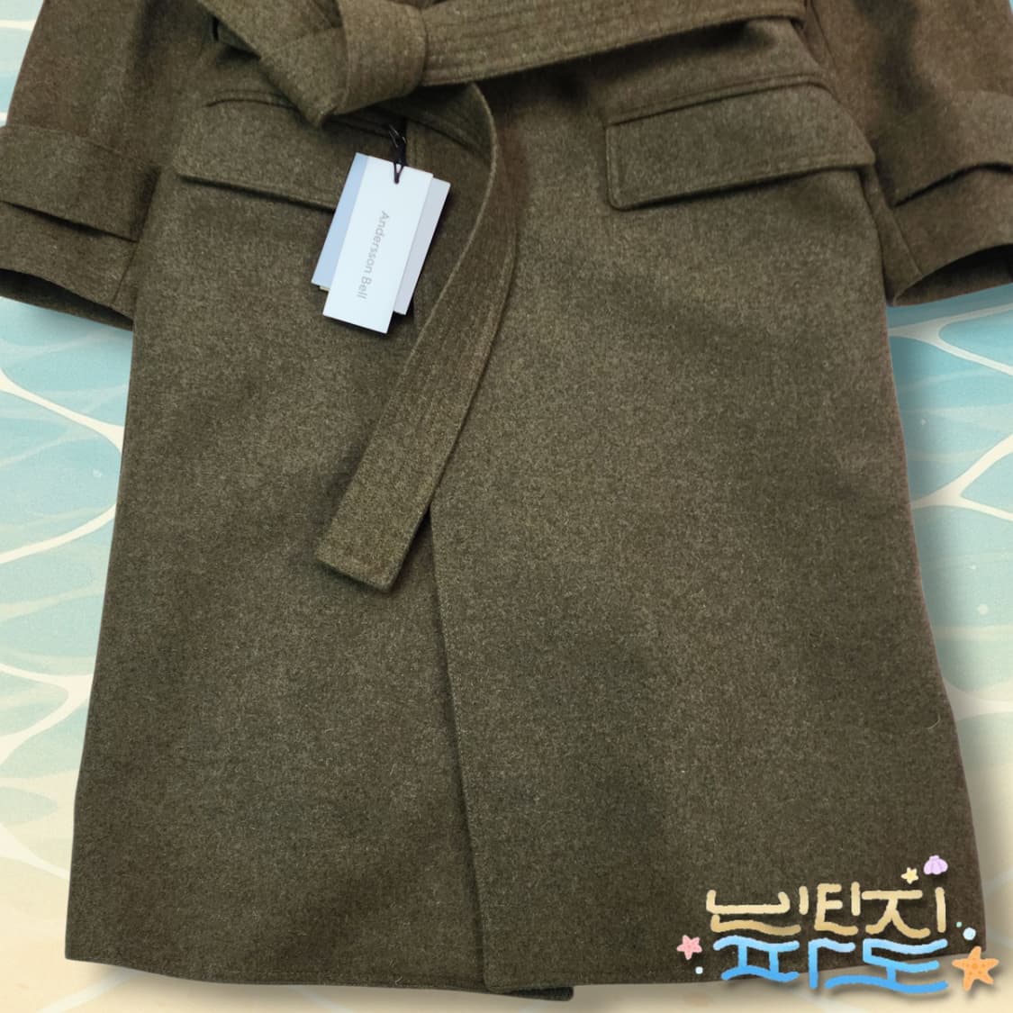 S 새제품 앤더슨벨 마티아 밀리터리 로브 코트 상품이미지3
