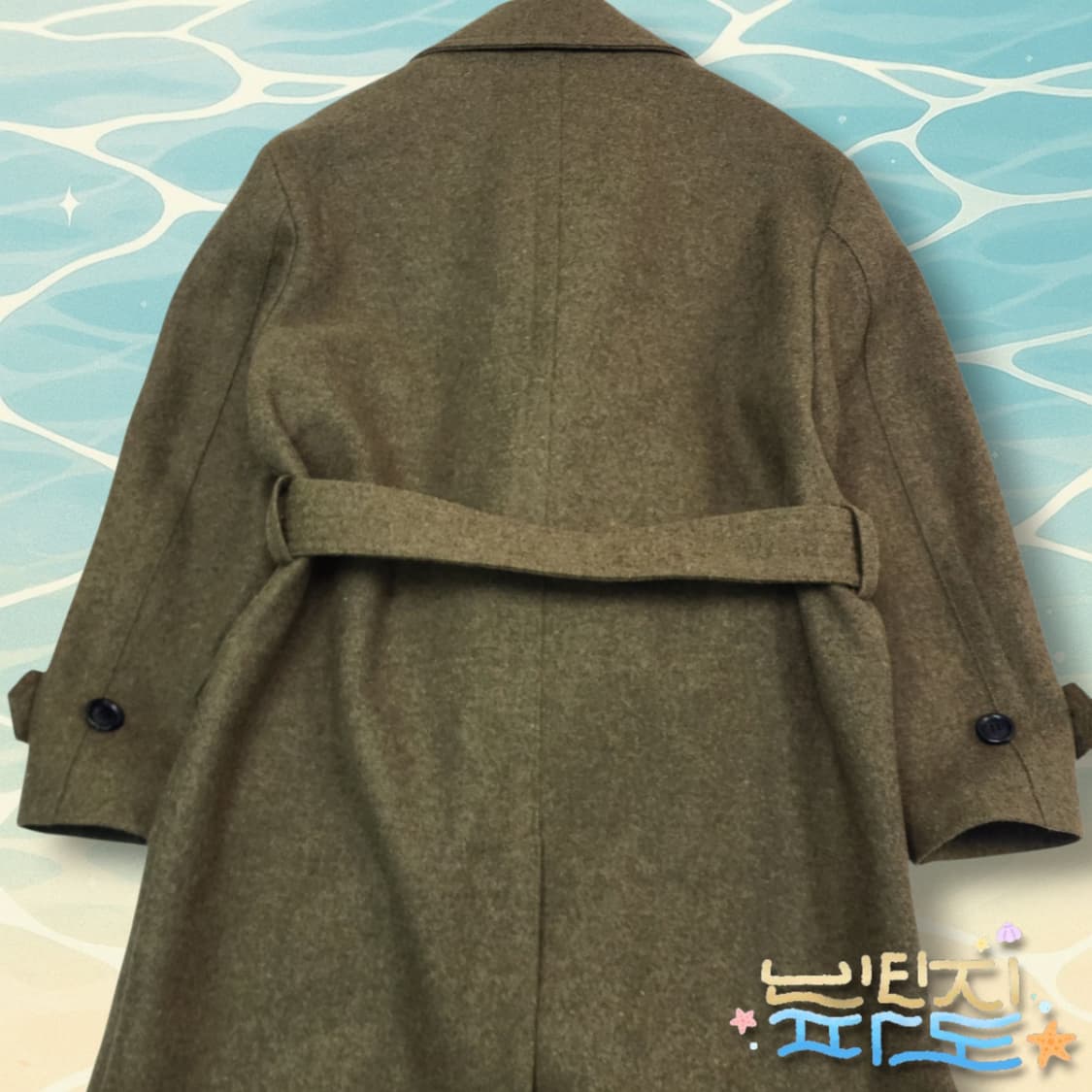 S 새제품 앤더슨벨 마티아 밀리터리 로브 코트 상품이미지6