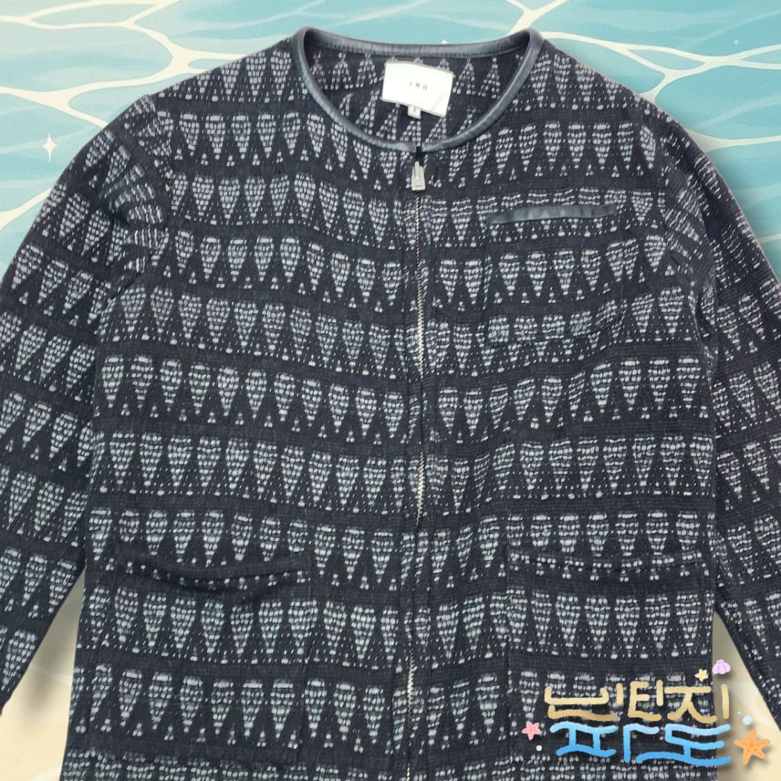 F IRO 오버랜드 블랙 실버 트위드 재킷 상품이미지2