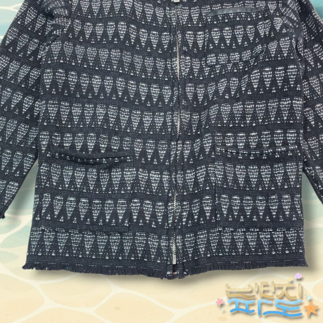 F IRO 오버랜드 블랙 실버 트위드 재킷 상품이미지3