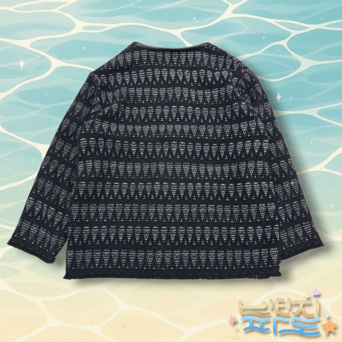 F IRO 오버랜드 블랙 실버 트위드 재킷 상품이미지5