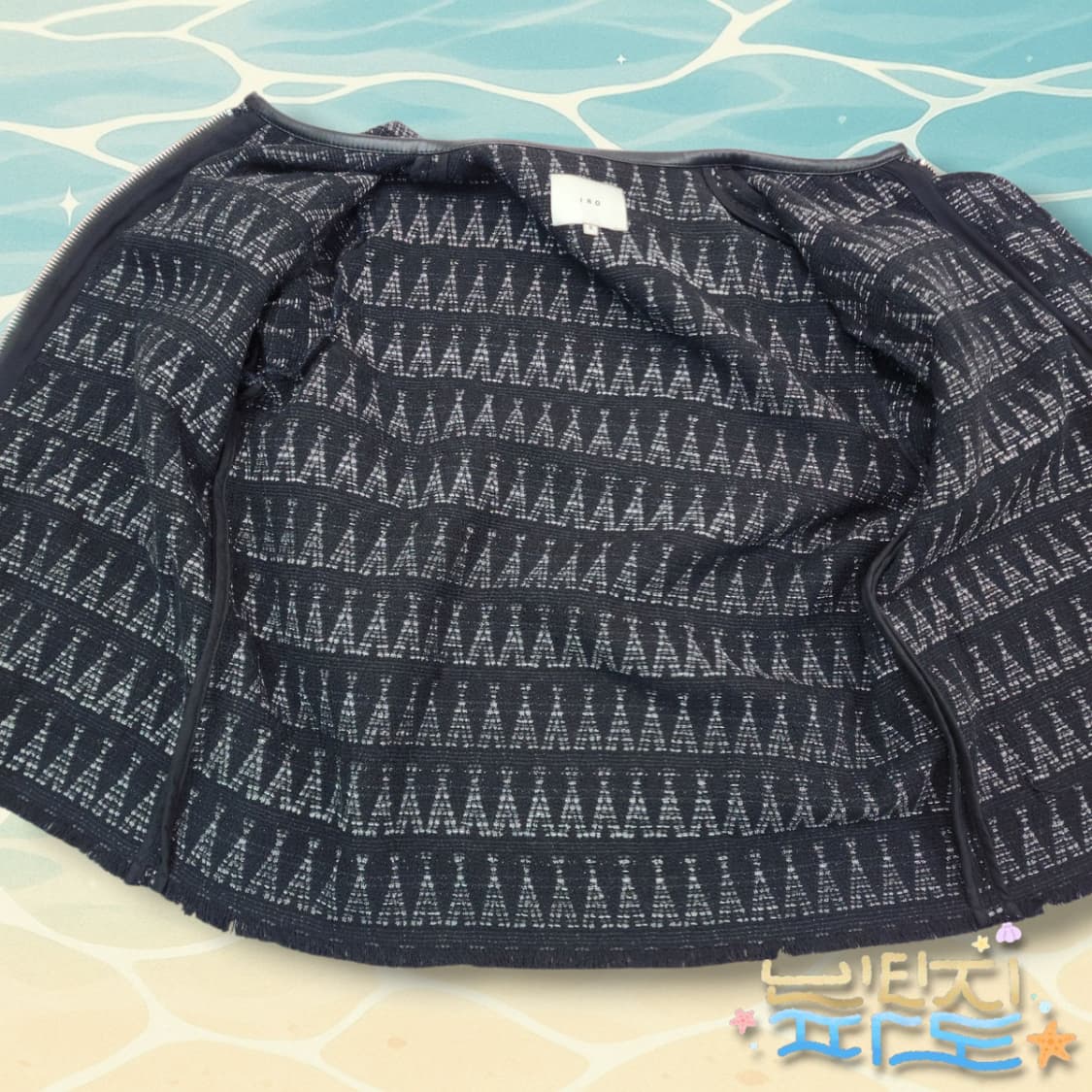 F IRO 오버랜드 블랙 실버 트위드 재킷 상품이미지8