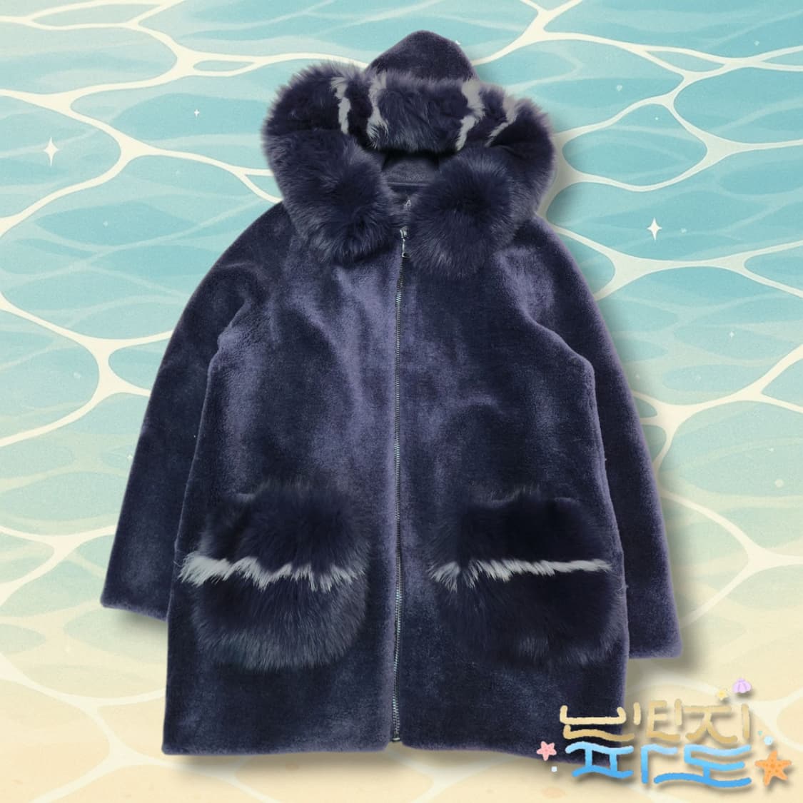 66 A&D 사가퍼 여우 후드 양모자켓 상품이미지1