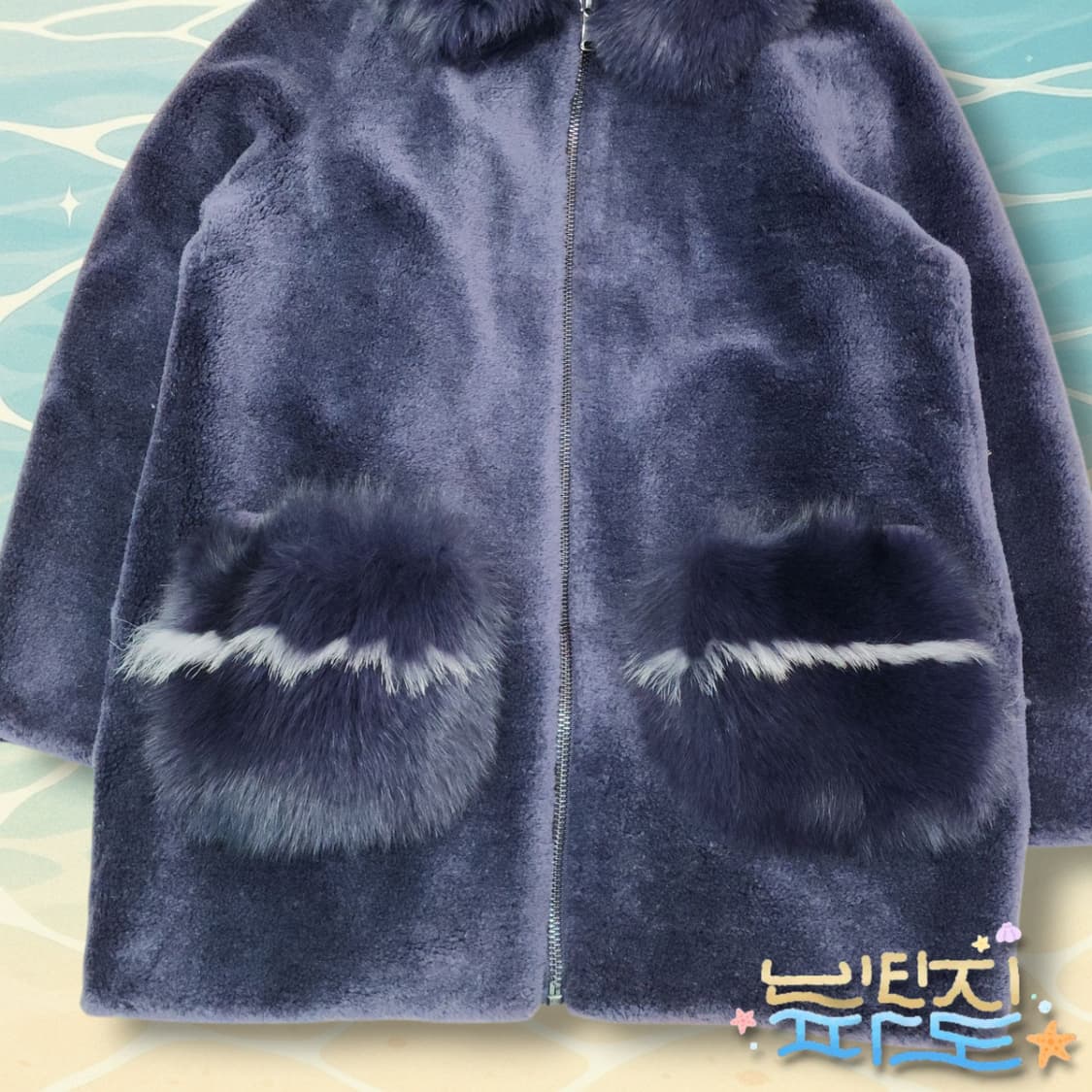 66 A&D 사가퍼 여우 후드 양모자켓 상품이미지3