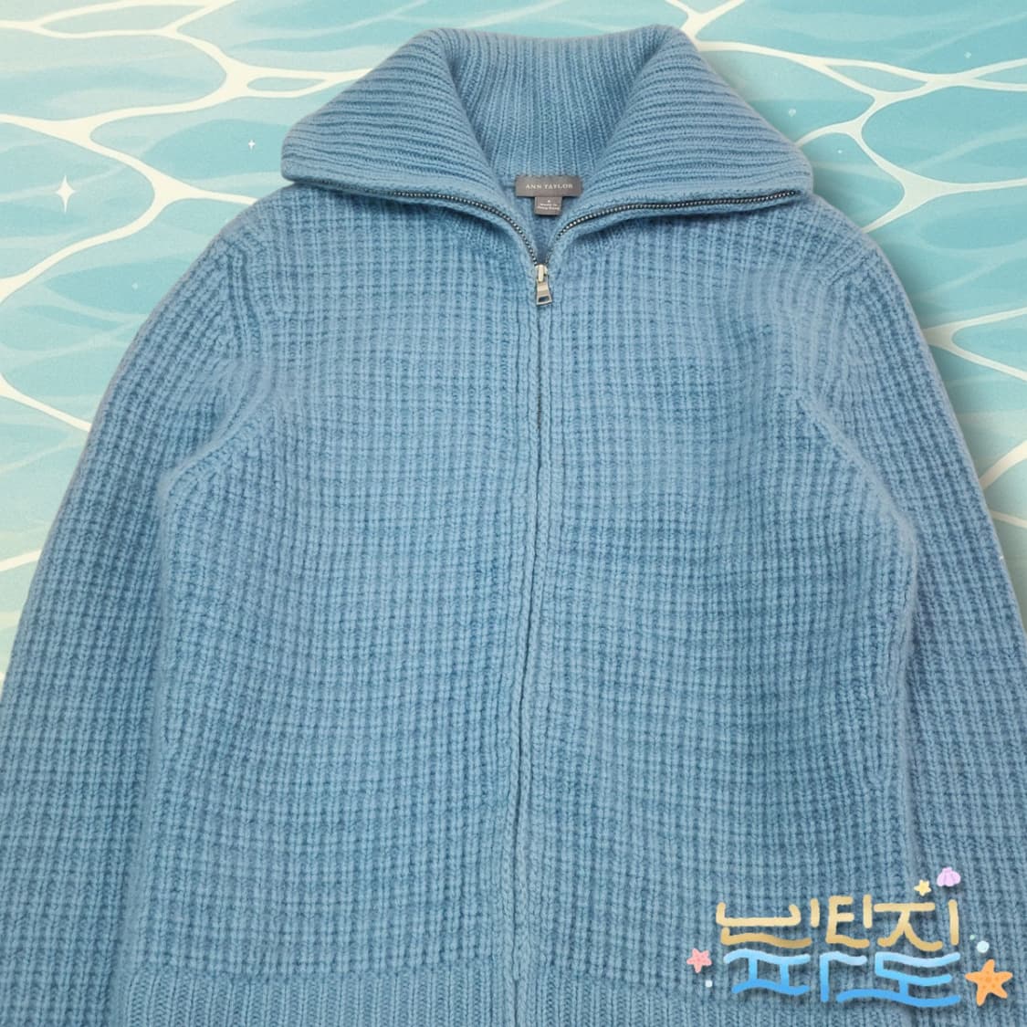 S 앤테일러 캐시미어 풀 집업 카라 스웨터 상품이미지2