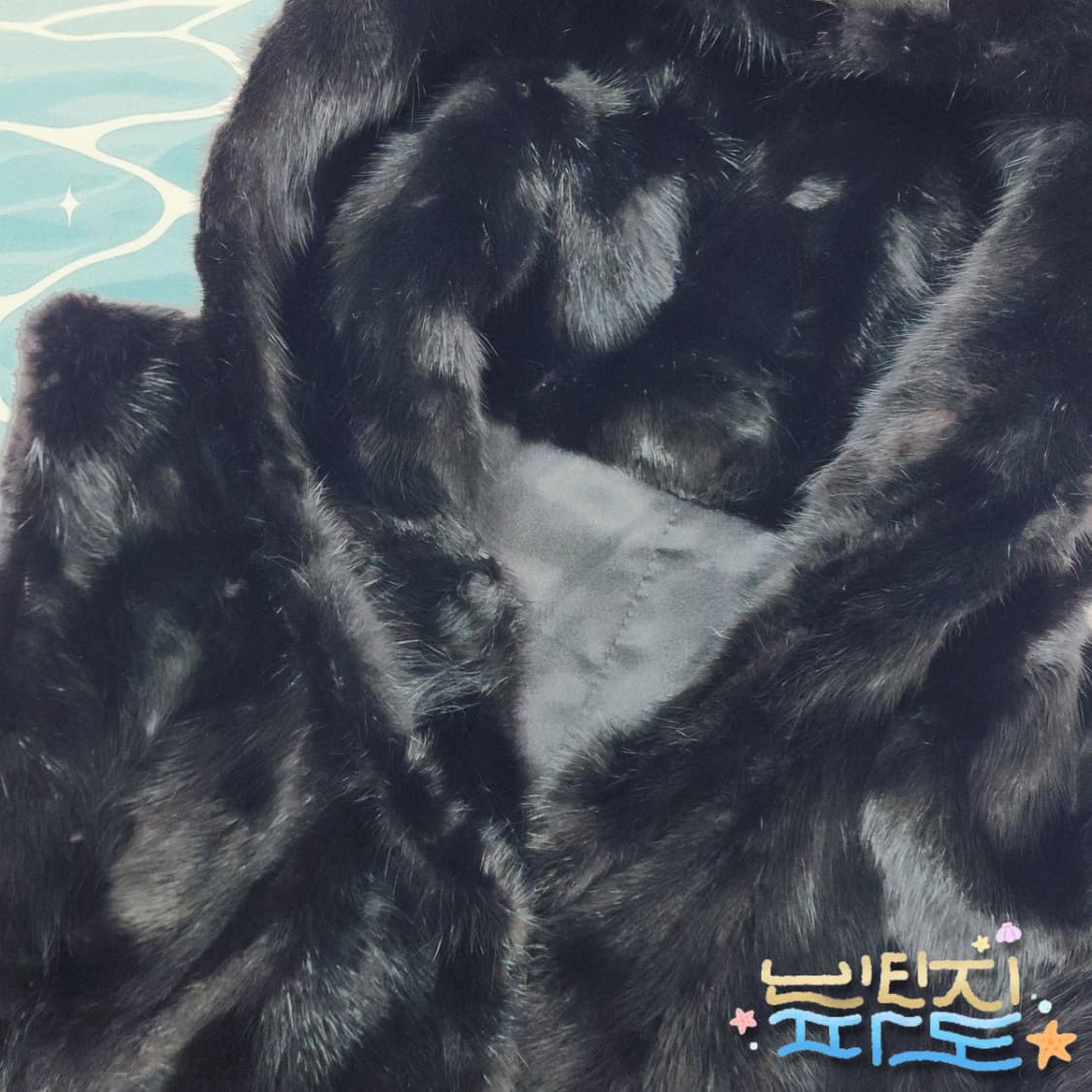 F 천연밍크 후드 롱 조끼 코트 상품이미지4