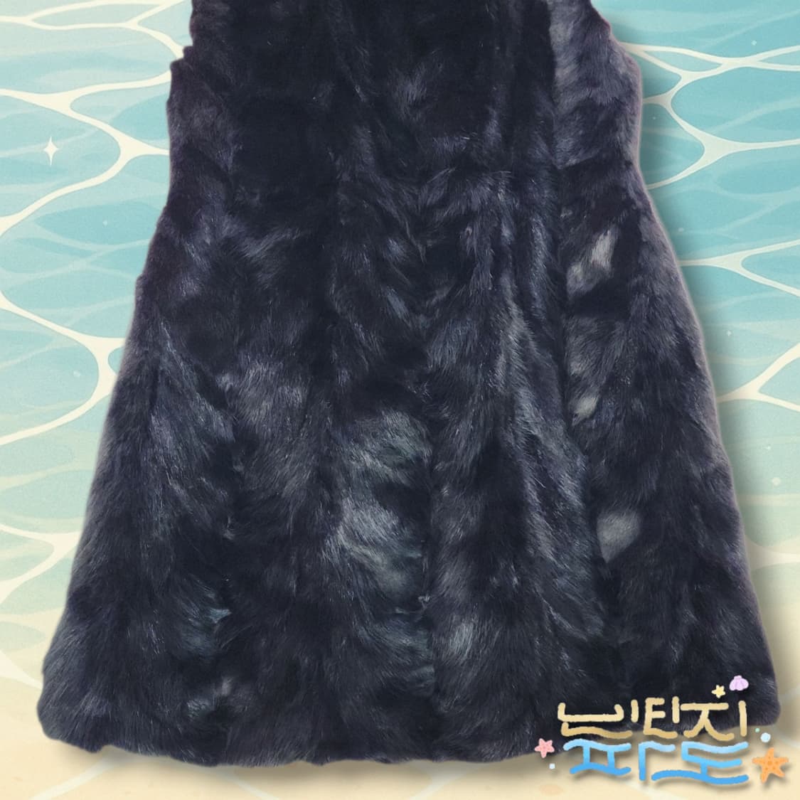 F 천연밍크 후드 롱 조끼 코트 상품이미지6