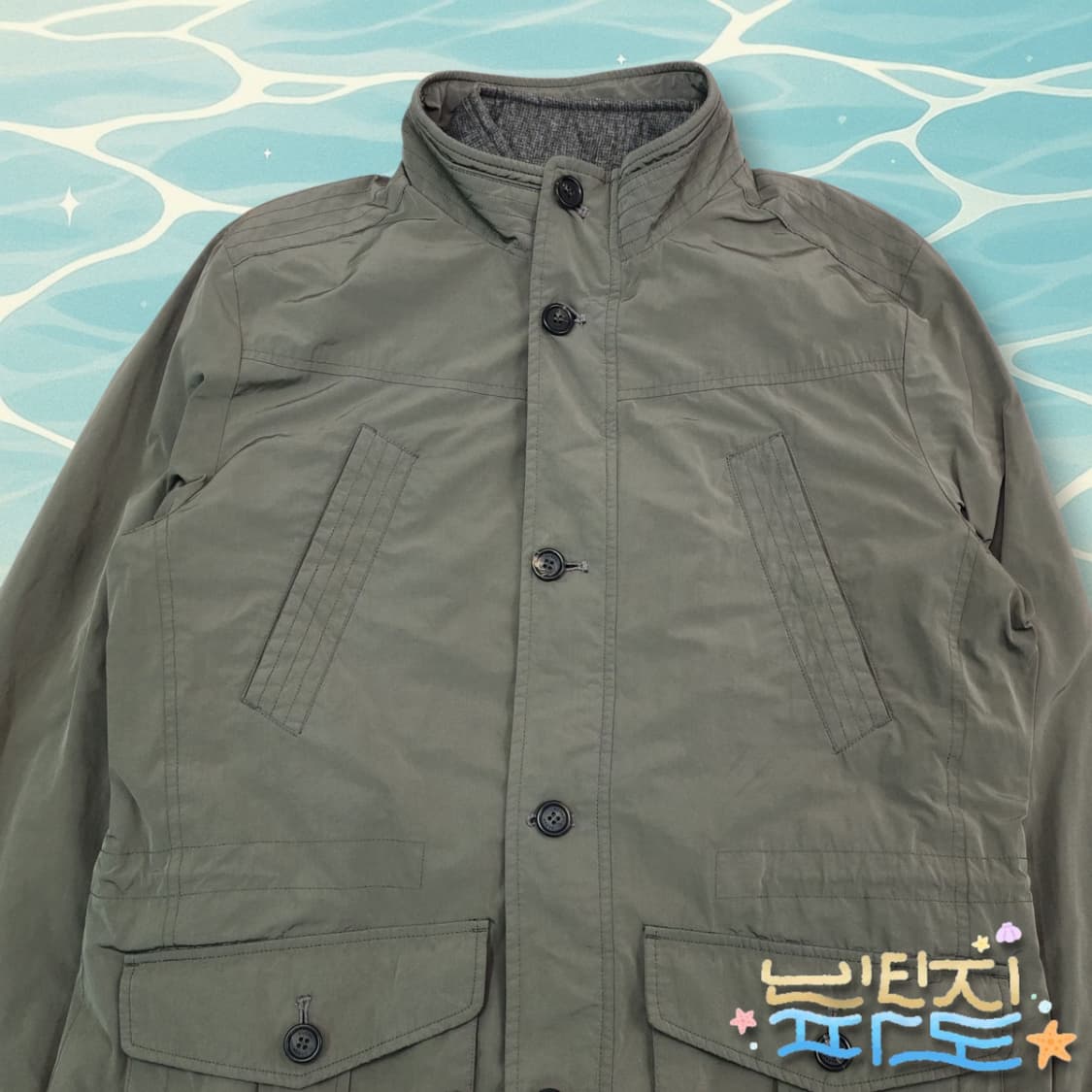 105 OLZEN 올젠 사파리자켓 패딩조끼 포함 상품이미지2