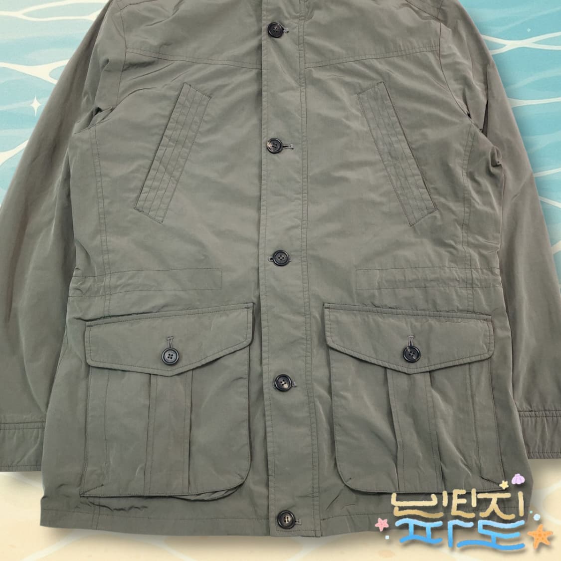 105 OLZEN 올젠 사파리자켓 패딩조끼 포함 상품이미지3