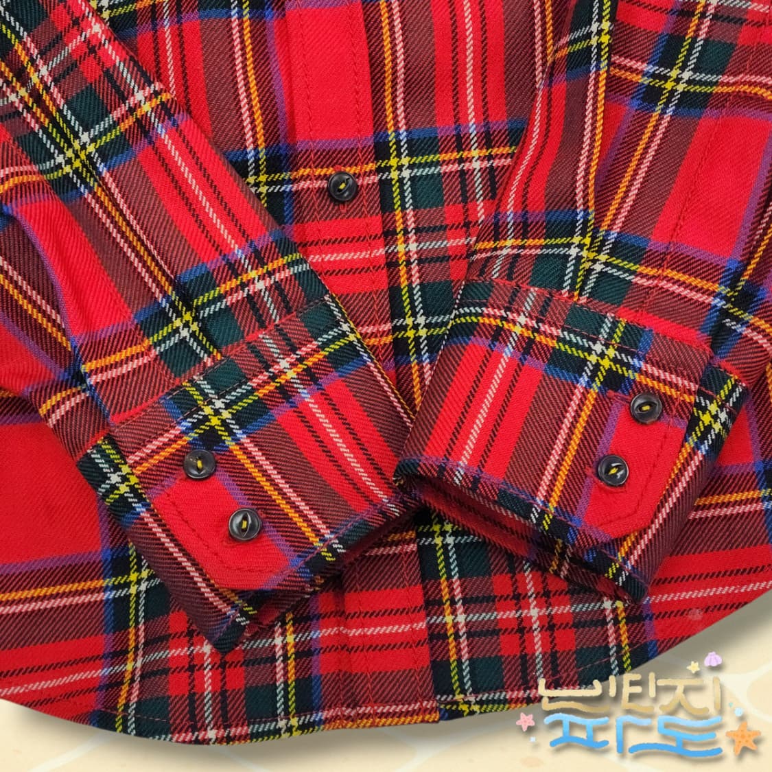 48 95 디스퀘어드2 타탄체크 로고 포켓 코티드울셔츠 상품이미지4