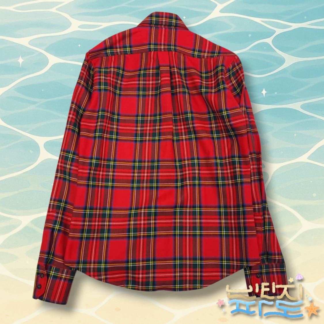 48 95 디스퀘어드2 타탄체크 로고 포켓 코티드울셔츠 상품이미지6